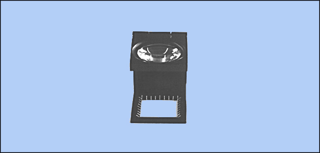 Linen Tester, 6x - Single Lens (Metal Frame) - Model LNS-0011