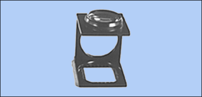 Linen Tester, 3x - Double Lens (Metal Frame) - Model LNS-0017