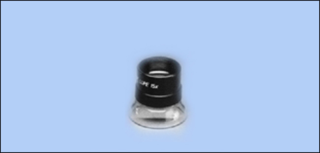 Magnifier With Clear Acrylic Base And Fixed Focus, 15x - Model ONS-0085