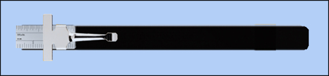 Black Vinyl Ruler Case For 1/2" Wide 6" Long Pocket Rulers - Model RZN-1004