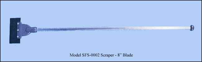 Industrial Heavy Duty Scraper, Chopper and Roofing Spud Bar, 8" Blade - Model SFS-0002