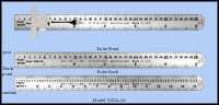 Printers & Graphic Art Stainless Steel 6" Pocket Ruler With Clip, Inch & Metric 1/32", mm, pica, point - 6" Length - Model 1020A-06