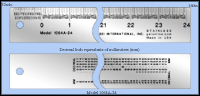 General Purpose Stainless Steel Ruler, Inch 1/16", 1/32" - Decimal Numbering - 24" Length - Model 1064A -24