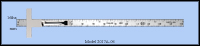 Stainless Steel 6" Pocket Ruler With Clip, Inch & Metric 1/16", mm - Model 2017A-06