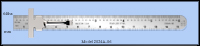Stainless Steel 6" Pocket Ruler With Clip, Inch & Metric 1/64", mm - Model 2024A-06