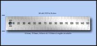 General Purpose Stainless Steel Rulers, Metric mm - 150mm, 300mm, 600mm & 1000mm  Lengths - Model 2029A