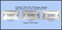 Certified Stainless Steel Wet Film Thickness Mil Gauges, 4 Mils To 40 Mils - Model 2735Acert