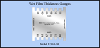 Stainless Steel Wet Film Thickness Mil Gauges, 38 Mils To 80 Mils - Model 2739A-80