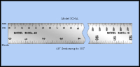 Extra Long Stainless Steel Rulers & Machine Scales, Inch & Metric 1/32", cm, mm - Bottom to Top, 0 to 192" - Model 3005A