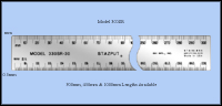 Non Skid Cork Backed Stainless Steel Rulers (STAZPUT), Metric mm, 1/2mm - 300mm, 450mm & 1000mm Lengths - Model 300SR
