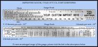 Custom Promotional and Imprinted Stainless Steel Tool Joint Identifiers - Model 737AB-09