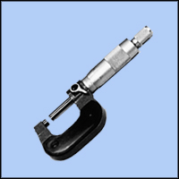 Precision 'Swiss' Style Measuring Micrometer, Inch & Metric 0.001", 0.01mm - Model BNS-0050-1