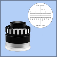 Wide Field Measuring Magnifier and Optical Comparator, 4x -  Model ONS-0365