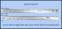 Stainless Steel Business Form Design and Layout Ruler, Inch & Metric 1/6", 1/10", 1/12", 1/20", 1/32", mm - 18" Length - Model WO6063XX